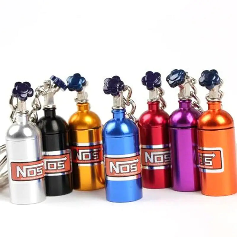 NOS Bottle Car Keychain