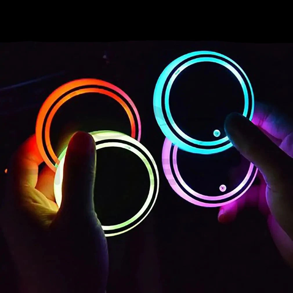 LED Car Cup Coaster- Illuminate Your Beverage
