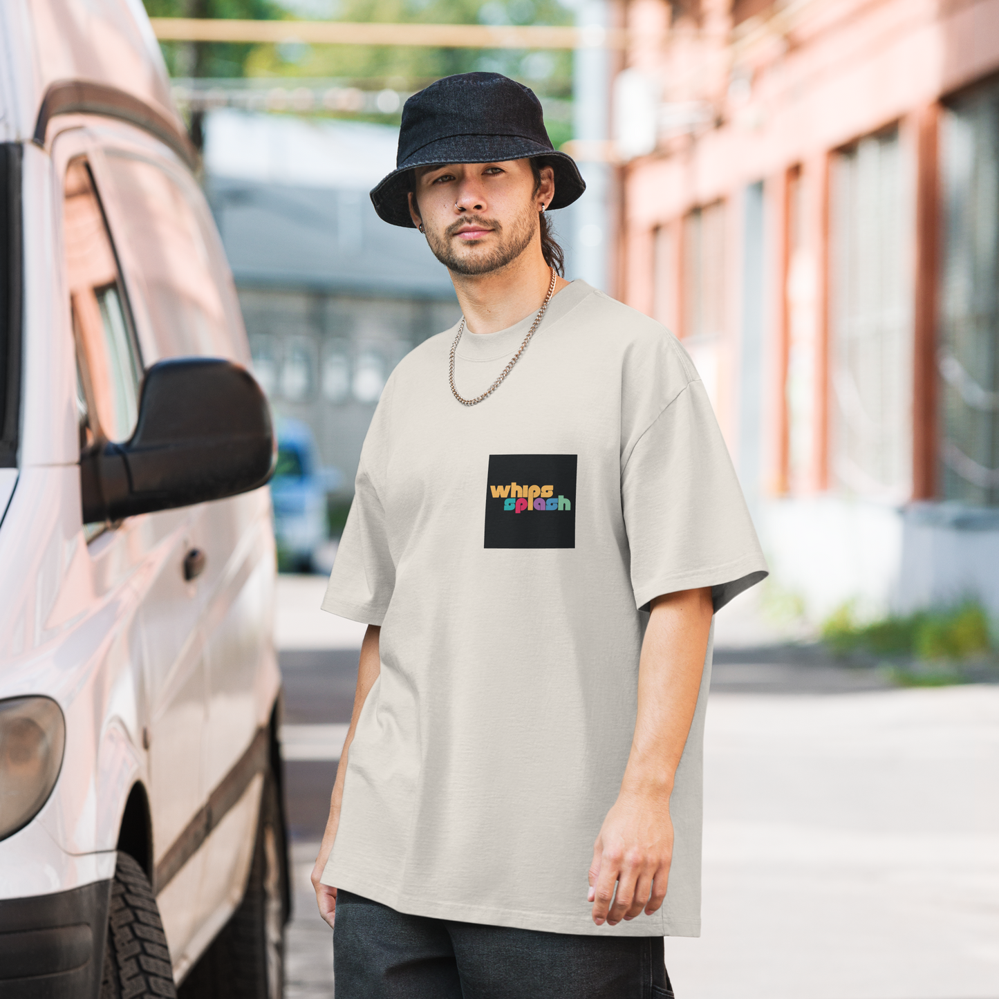 WHIPSSPLASH Oversized Faded T-Shirt
