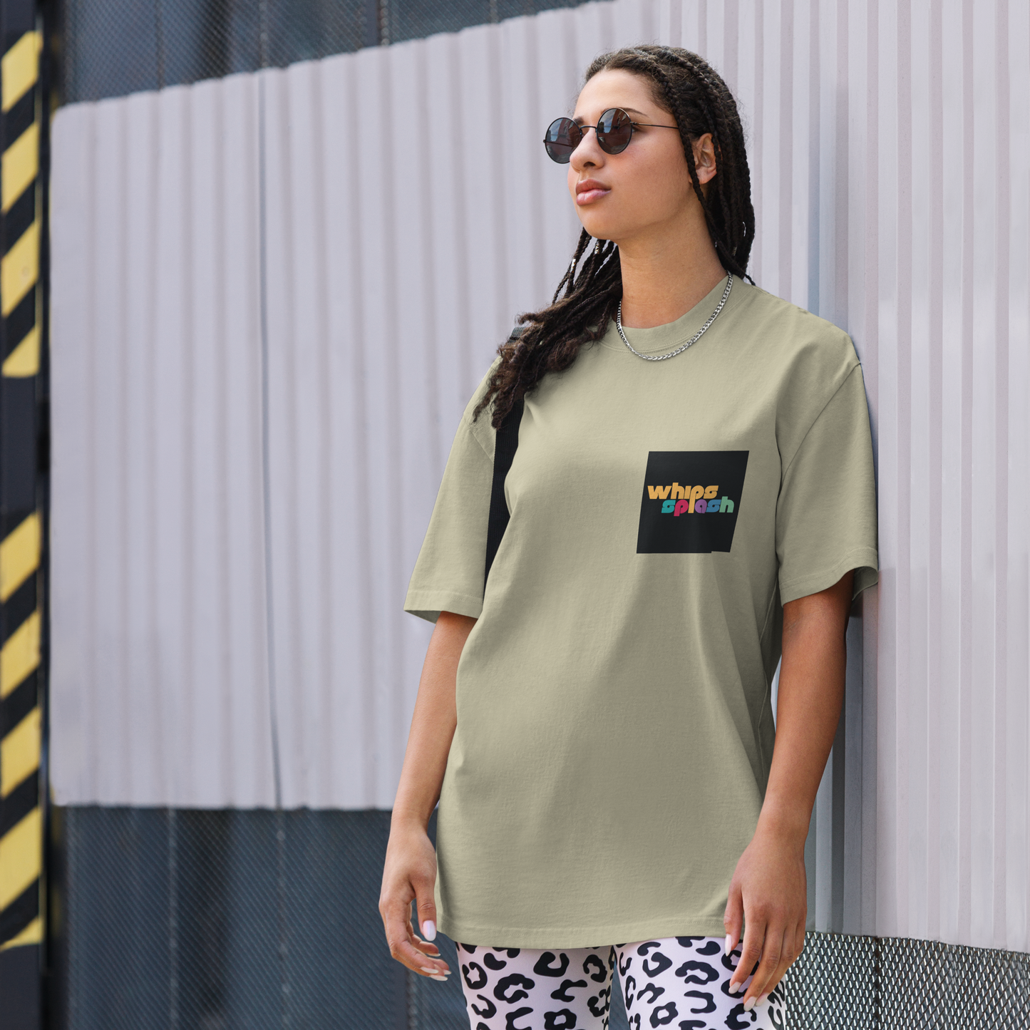 WHIPSSPLASH Oversized Faded T-Shirt