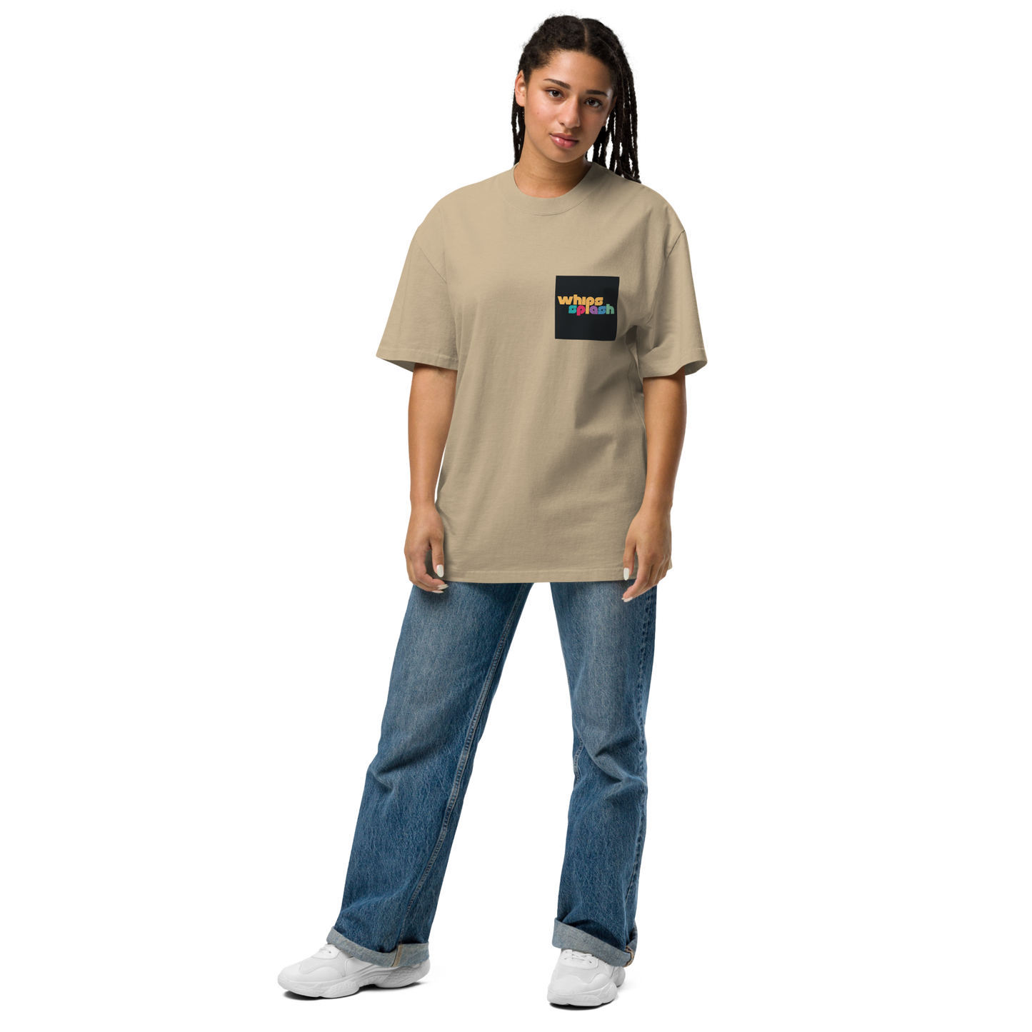 WHIPSSPLASH Oversized Faded T-Shirt
