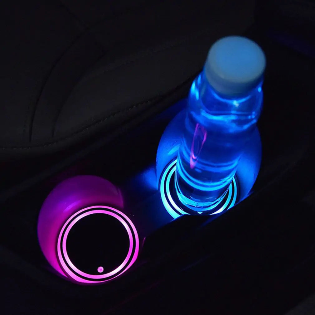 LED Car Cup Coaster- Illuminate Your Beverage