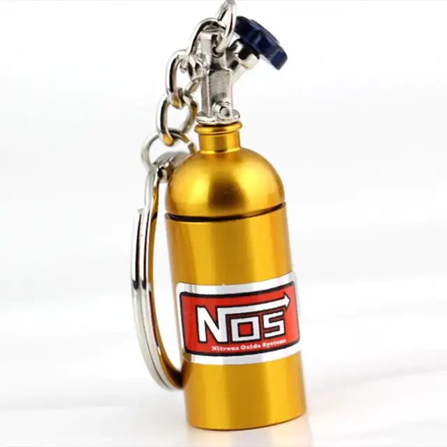 NOS Bottle Car Keychain