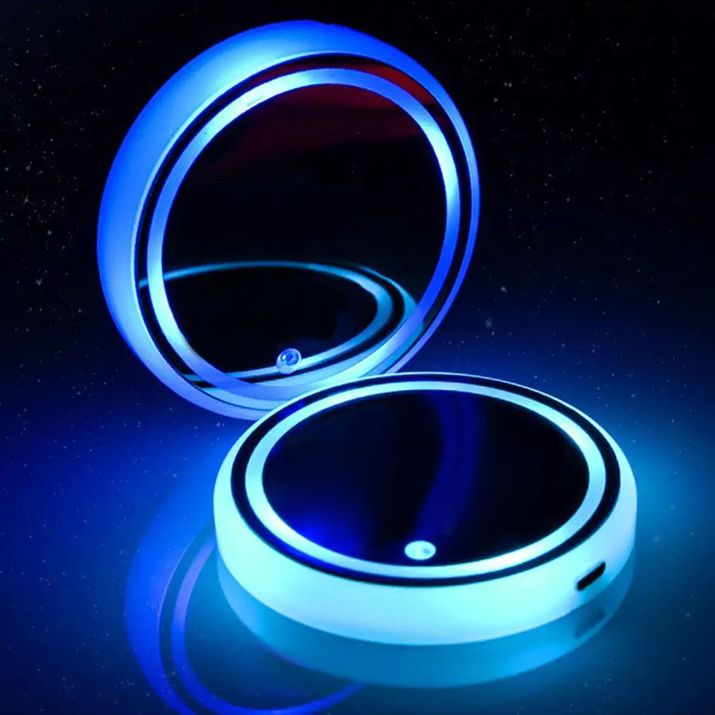 LED Car Cup Coaster- Illuminate Your Beverage