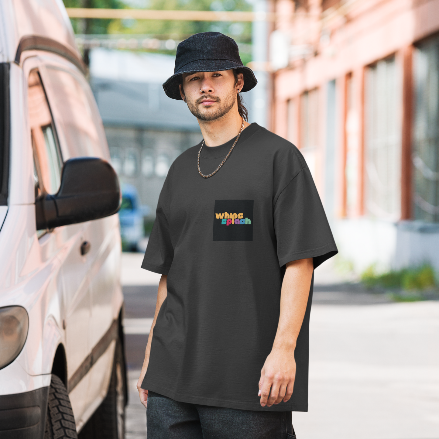 WHIPSSPLASH Oversized Faded T-Shirt