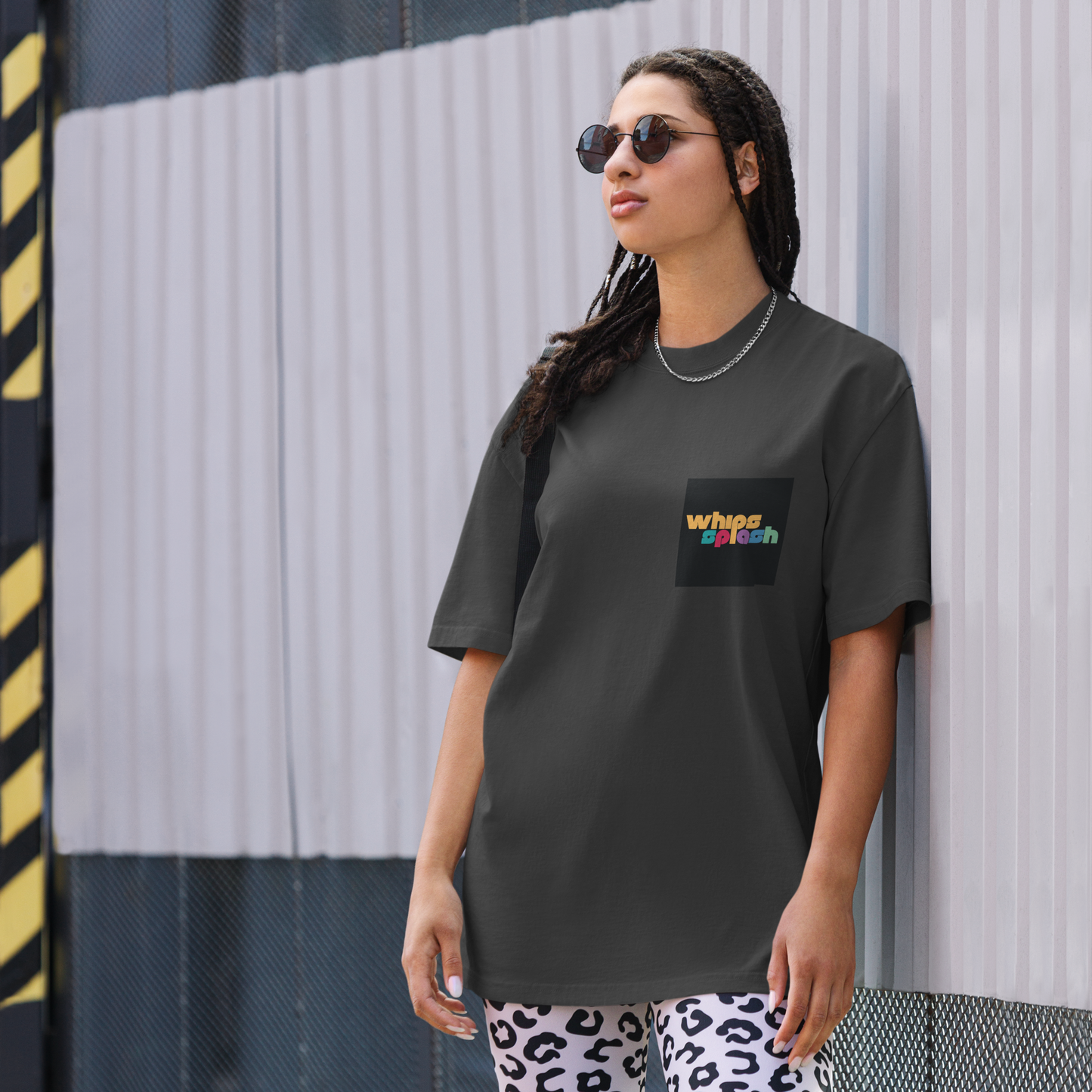 WHIPSSPLASH Oversized Faded T-Shirt