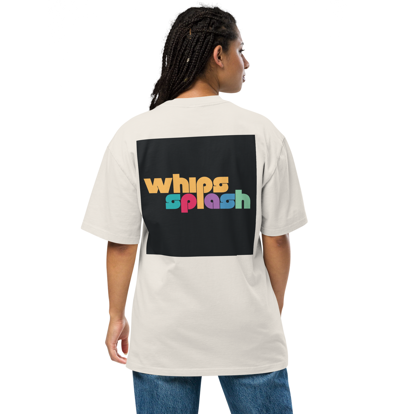 WHIPSSPLASH Oversized Faded T-Shirt