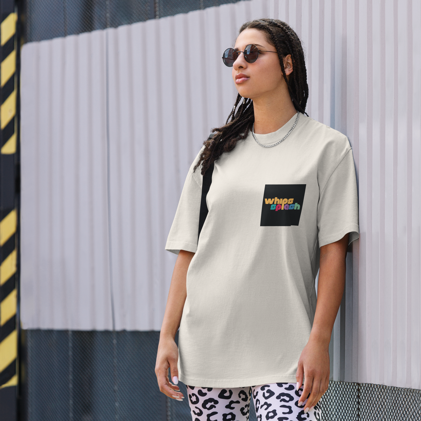 WHIPSSPLASH Oversized Faded T-Shirt