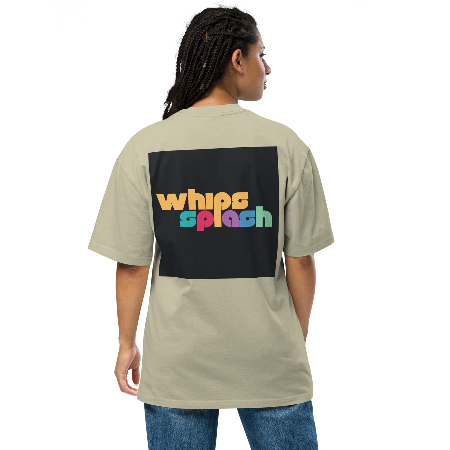 WHIPSSPLASH Oversized Faded T-Shirt