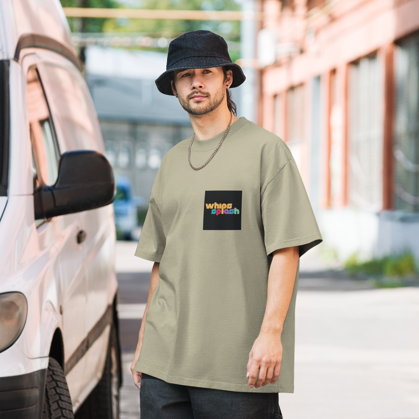 WHIPSSPLASH Oversized Faded T-Shirt