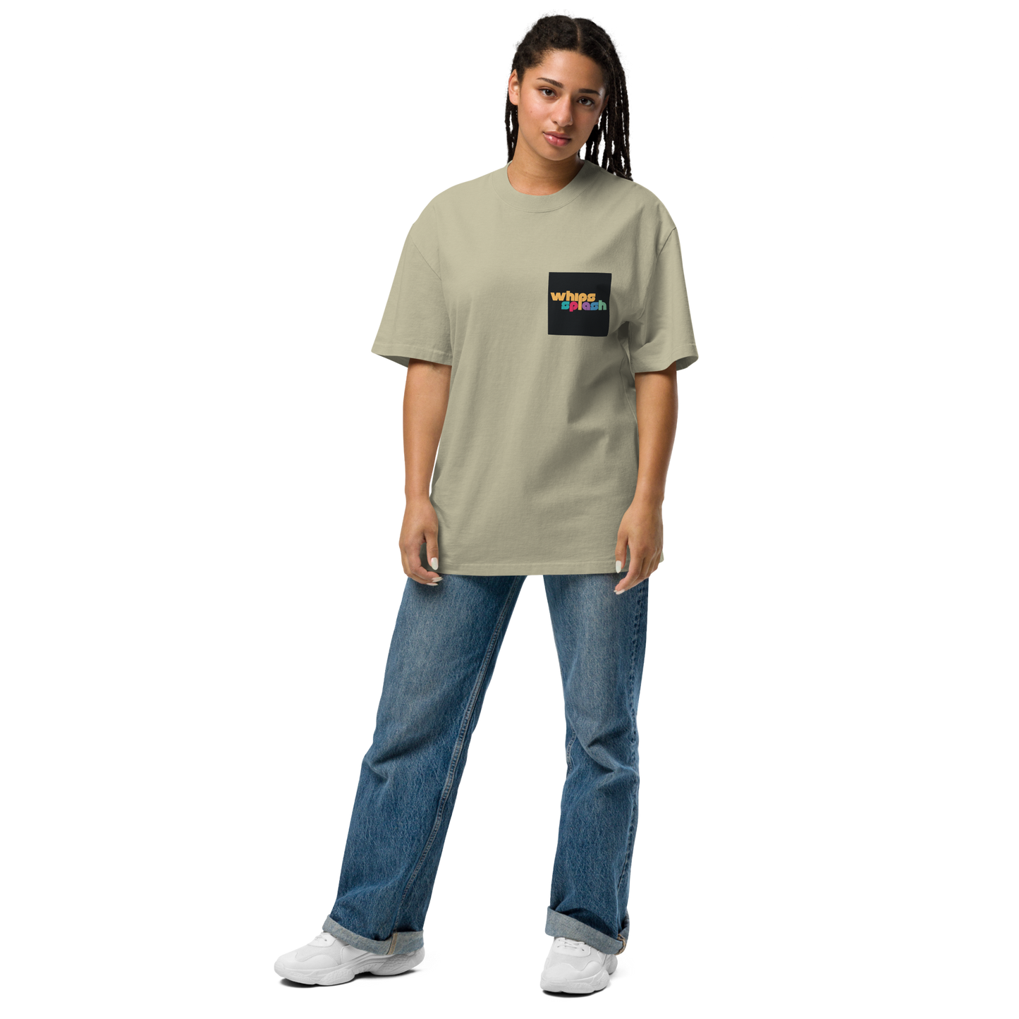 WHIPSSPLASH Oversized Faded T-Shirt