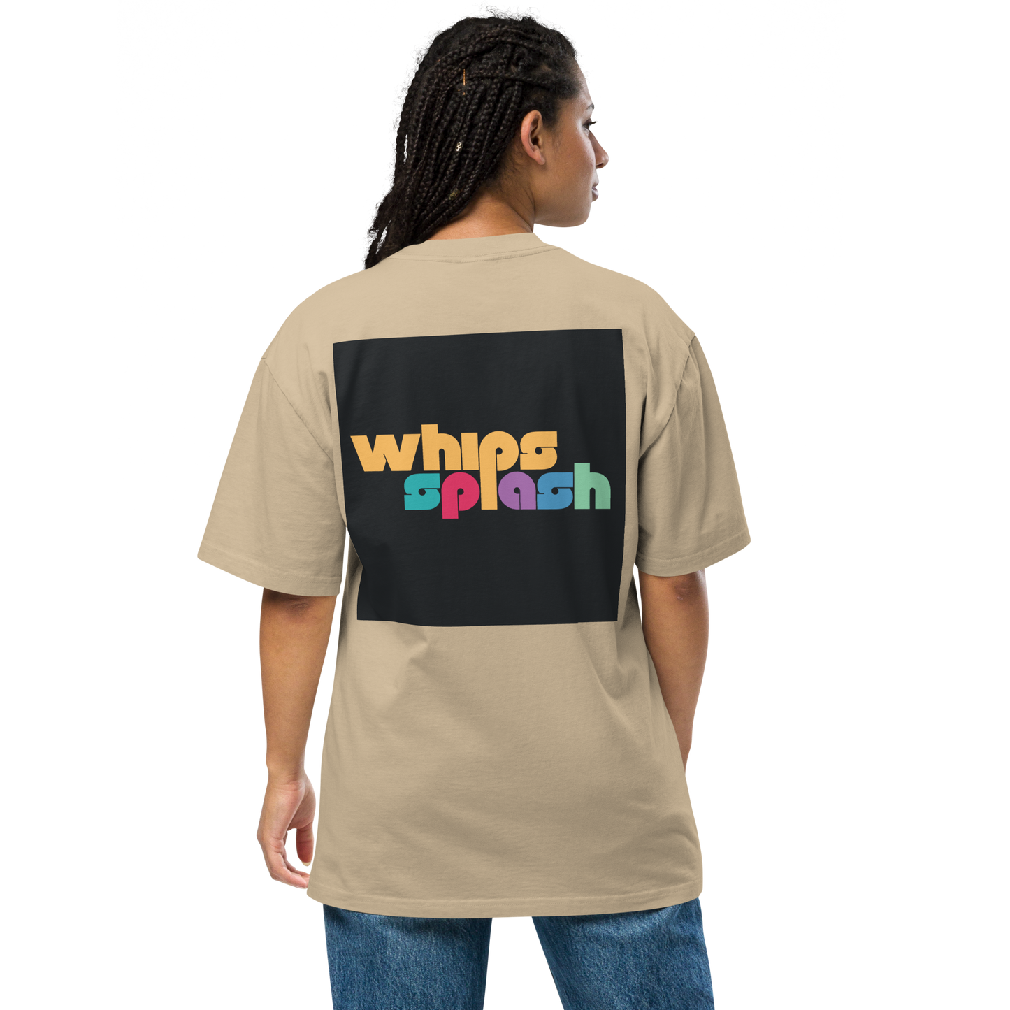 WHIPSSPLASH Oversized Faded T-Shirt