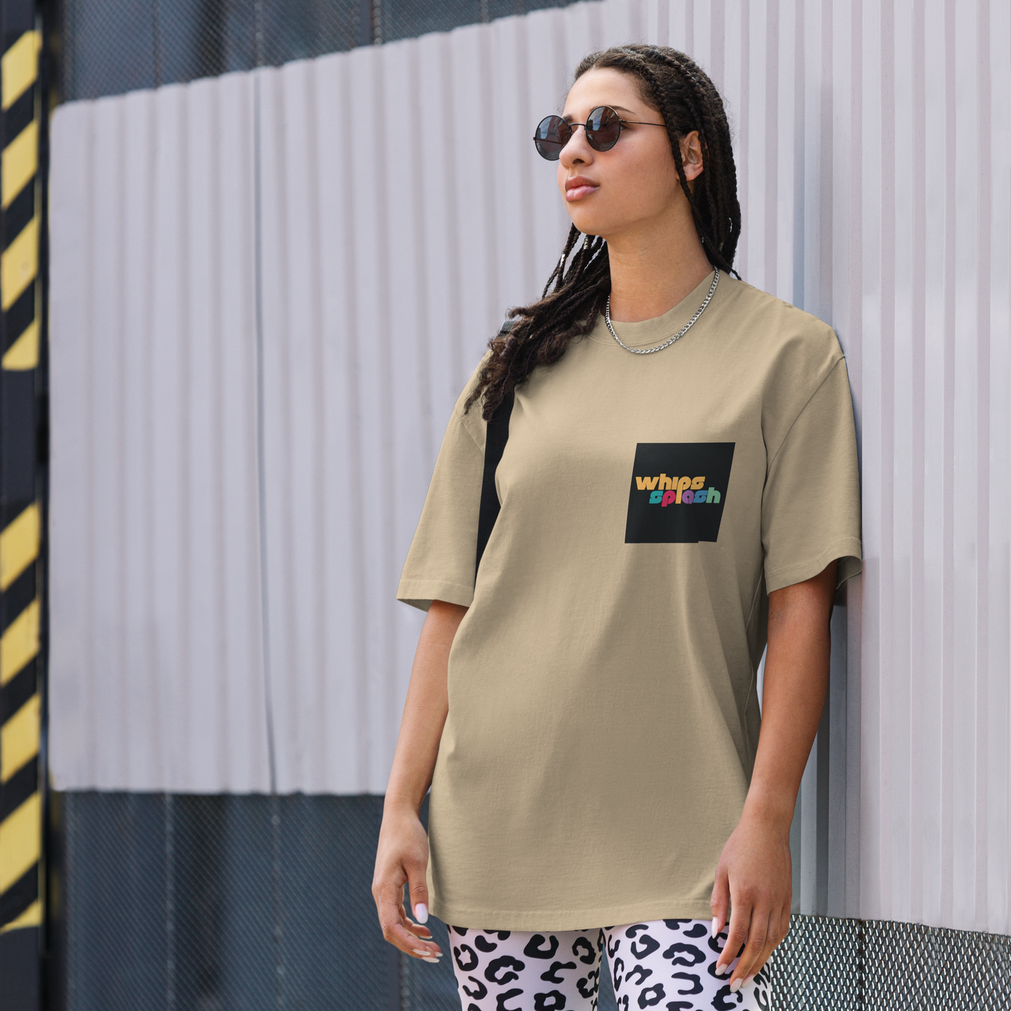 WHIPSSPLASH Oversized Faded T-Shirt